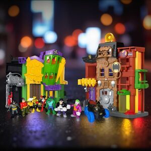 Fisher Price Imaginext DC Super Friends Batman Gotham City Police Dept Set